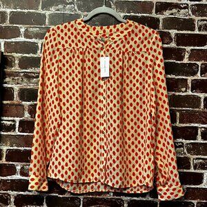 Banana Republic Red Dot Blouse - NEW
